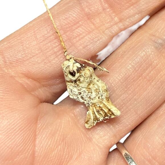 Chinese Shiwan Fisherman Figurine Mudman Fishing Pole Oriental Clay Pottery 2" - Picture 4 of 13